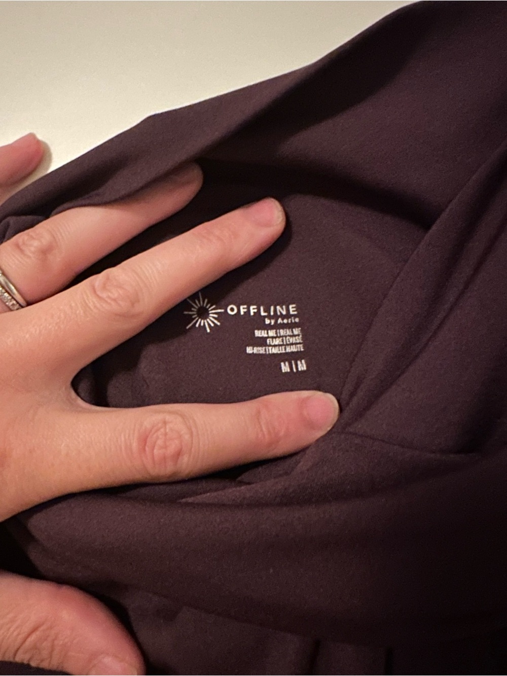 OFFLINE By Aerie Real Me High Waisted Crossover Flare Legging - Picture 8 of 8